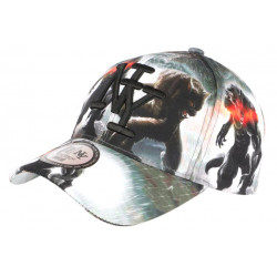 Casquette NY Loup Garou Fashion Grise Originale Baseball Wolf ANCIENNES COLLECTIONS divers