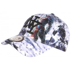 Casquette NY Loup Garou Fashion Violette Originale Baseball Wolf CASQUETTES Hip Hop Honour