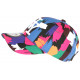 Casquette NY Rose et Bleue Patchwork Pop Art Baseball Arlek CASQUETTES Hip Hop Honour