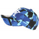 Casquette NY Bleue et Noire Style Patchwork Pop Art Baseball Arlek CASQUETTES Hip Hop Honour