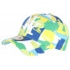 Casquette NY Verte et Jaune Mode Patchwork Pop Art Baseball Arlek CASQUETTES Hip Hop Honour