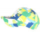 Casquette Enfant Verte et Jaune Patchwork Original NY Baseball Arlek de 7 a 11 ans Casquette Enfant Hip Hop Honour