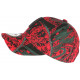 Casquette NY Rouge et Noire Design Ethnique Baseball Waxa ANCIENNES COLLECTIONS divers