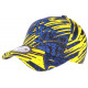 Casquette NY Bleue et Jaune Style Ethnique Baseball Waxa ANCIENNES COLLECTIONS divers