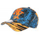 Casquette Enfant Orange et Bleue Graphisme Ethnique NY Baseball Waxa de 7 a 11 ans ANCIENNES COLLECTIONS divers