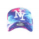 Casquette NY Enfant Bleue et Rose Mode Galaxy Baseball de 6 à 11 ans ANCIENNES COLLECTIONS divers