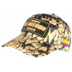 Casquette El Patron Dorée et Noire Print Streetwear Colombia Baseball CASQUETTES SKR