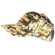 Casquette El Patron Dorée et Noire Print Streetwear Colombia Baseball CASQUETTES SKR