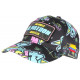 Casquette El Patron Bleue et Rose Print Streetwear Colombia Baseball CASQUETTES SKR