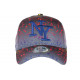 Casquette NY Rouge et Jaune Tags Cosmos Streetwear Baseball Vawa CASQUETTES Hip Hop Honour