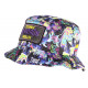 Chapeau Bob El Patron Violet et Bleu Strass Streetwear Colombia Medellin BOB SKR