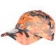 Casquette Enfant Camouflage Orange et Noire NY Baseball Kyska 7 a 12 ans Casquette Enfant Hip Hop Honour