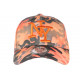 Casquette Enfant Camouflage Orange et Noire NY Baseball Kyska 7 a 12 ans Casquette Enfant Hip Hop Honour