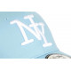 Casquette Enfant Bleu Clair et Blanche NY Baseball Wazzy de 7 a 11 ans Casquette Enfant Hip Hop Honour