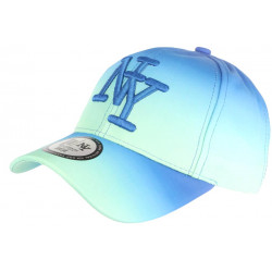 Casquette NY Turquoise et Bleue Originale Fashion Baseball Renbo CASQUETTES Hip Hop Honour