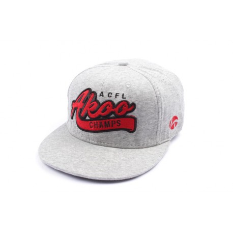 Snapback Landtaylor Grise et déco rouge ANCIENNES COLLECTIONS divers