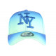Casquette NY Turquoise et Bleue Originale Fashion Baseball Renbo CASQUETTES Hip Hop Honour