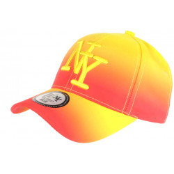 Casquette Enfant Jaune et Orange Originale Baseball Tendance Renbo de 7 a 11 ans Casquette Enfant Hip Hop Honour