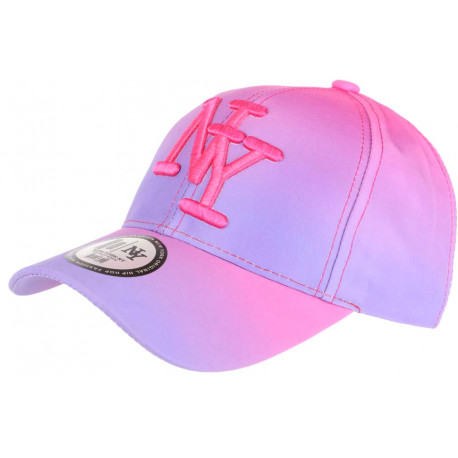 Casquette NY Rose et Violette Originale Print Tendance Baseball Renbo ANCIENNES COLLECTIONS divers