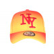 Casquette NY Orange Et Jaune Originale Look Tendance Baseball Renbo CASQUETTES Hip Hop Honour