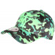 Casquette NY Camouflage Verte et Grise Look Militaire Baseball Kaska CASQUETTES Hip Hop Honour