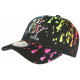 Casquette NY Noire et Rouge Print Peinture Baseball Painter CASQUETTES Hip Hop Honour