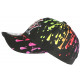 Casquette Enfant Noire et Rouge Design Peinture Original NY Baseball Painter de 7 a 11 ans Casquette Enfant Hip Hop Honour