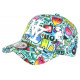 Casquette NY Turquoise et Blanche Streetwear Design Baseball Lisky CASQUETTES Hip Hop Honour