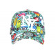 Casquette NY Turquoise et Blanche Streetwear Design Baseball Lisky CASQUETTES Hip Hop Honour