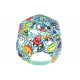 Casquette Enfant Turquoise City Original Lisky NY Baseball de 7 à 11 ans Casquette Enfant Hip Hop Honour