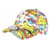 Casquette Enfant Jaune et Bleue Tendance NY Baseball Bang Boum de 7 à 11 ans Casquette Enfant Hip Hop Honour