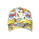 Casquette Enfant Jaune et Bleue Tendance NY Baseball Bang Boum de 7 à 11 ans ANCIENNES COLLECTIONS divers