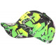 Casquette NY Vert Fluo et Noire Design Fun Streetwear Baseball Larsy CASQUETTES Hip Hop Honour