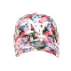 Casquette NY Têtes de Mort et Fleurs Rouges Baseball Skull CASQUETTES Hip Hop Honour