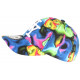 Casquette Enfant Fluo Verte Bleue Original NY Baseball Psycircus 7 à 11 Ans Casquette Enfant Hip Hop Honour