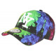 Casquette NY Rouge Jaune Fluo Print Original Baseball PsyCircus CASQUETTES Hip Hop Honour