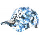 Casquette NY Blanche Fleurs Bleues Exotiques Fantaisies Baseball Phuket ANCIENNES COLLECTIONS divers