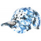 Casquette Enfant Blanche Fleurs Bleues Tropicales Baseball NY Phuket de 7 a 12 ans ANCIENNES COLLECTIONS divers