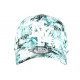 Casquette NY Blanche Fleurs Vertes Exotiques Fantaisies Baseball Phuket ANCIENNES COLLECTIONS divers