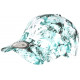 Casquette Enfant Blanche Fleurs Vertes Tropicales Baseball NY Phuket de 7 a 12 ans ANCIENNES COLLECTIONS divers