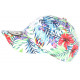 Casquette NY Bleue et Rouge Fleurs Exotiques Fantaisie Baseball Phuket ANCIENNES COLLECTIONS divers