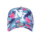 Casquette NY Violette Fleurs Roses Tropicales Fashion Baseball Phuket CASQUETTES Hip Hop Honour