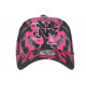 Casquette NY Rose Fluo et Noire Style Streetwear Baseball Smoky CASQUETTES Hip Hop Honour