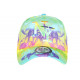 Casquette NY Verte Fluo et Violette Print Streetwear Fashion Baseball Smoky CASQUETTES Hip Hop Honour