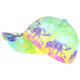 Casquette NY Verte Fluo et Violette Print Streetwear Fashion Baseball Smoky CASQUETTES Hip Hop Honour