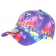 Casquette NY Violette et Rouge Mode Streetwear Fashion Baseball Smoky CASQUETTES Hip Hop Honour