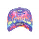 Casquette NY Violette et Rouge Mode Streetwear Fashion Baseball Smoky CASQUETTES Hip Hop Honour