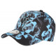 Casquette NY Bleu Ciel et Noire Graphisme Streetwear Baseball Smoky CASQUETTES Hip Hop Honour