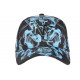 Casquette NY Bleu Ciel et Noire Graphisme Streetwear Baseball Smoky CASQUETTES Hip Hop Honour