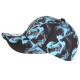 Casquette NY Bleu Ciel et Noire Graphisme Streetwear Baseball Smoky CASQUETTES Hip Hop Honour